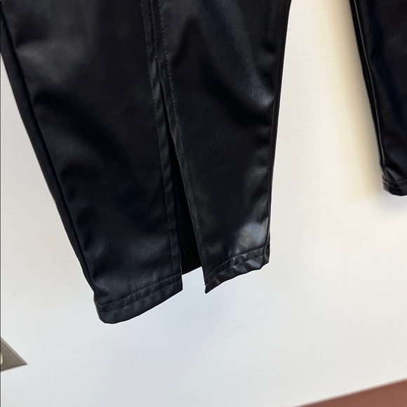 Miss Sparkling Black Faux Leather Pants Size XL - Picture 9 of 13